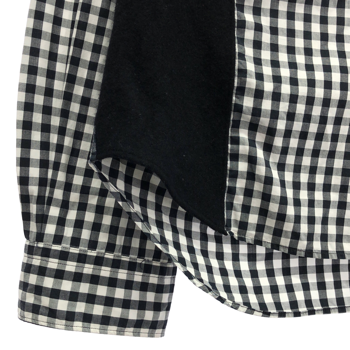 COMME des GARCONS HOMME / コムデギャルソンオム ウール切替 ギンガムチェック シャツ