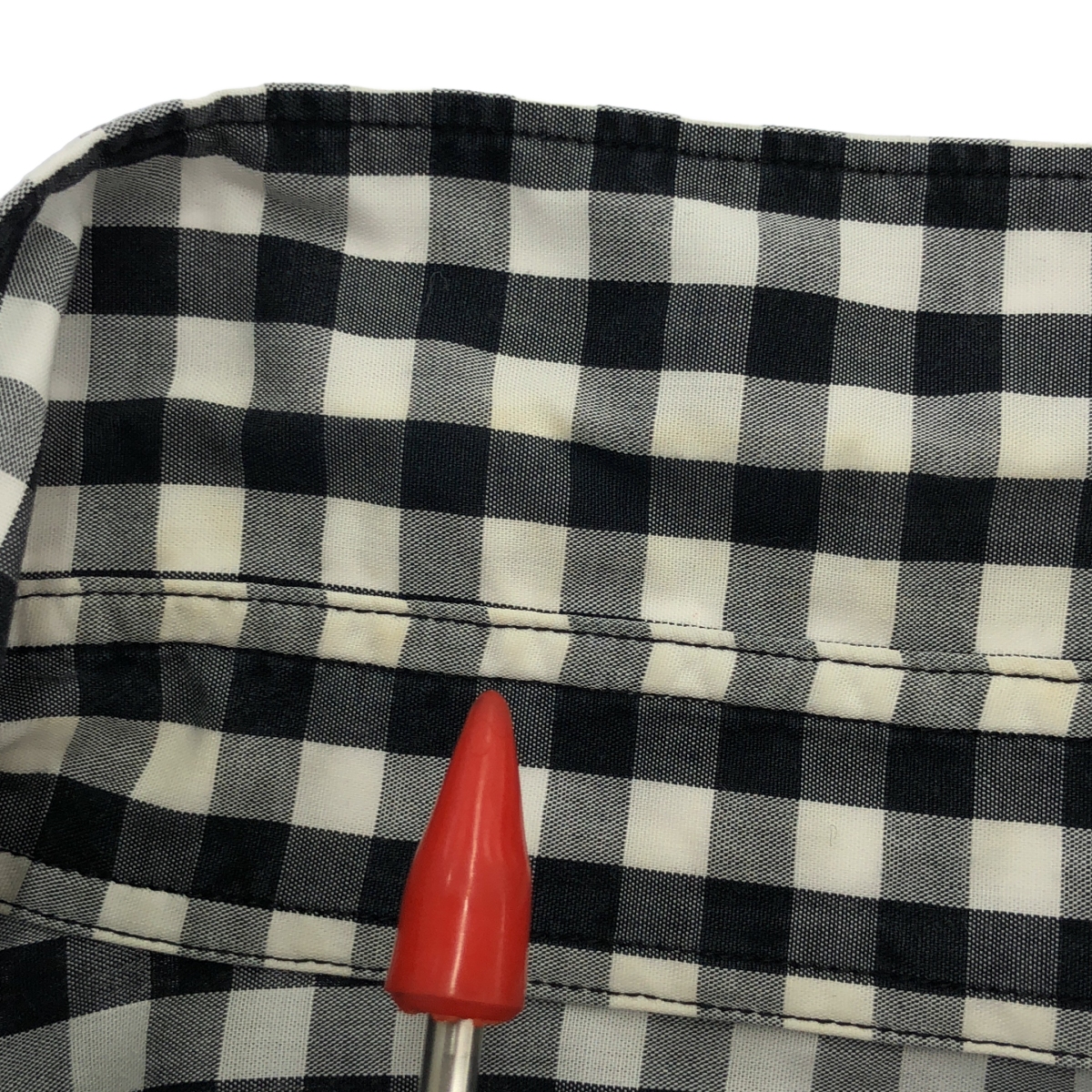 COMME des GARCONS HOMME / コムデギャルソンオム ウール切替 ギンガムチェック シャツ