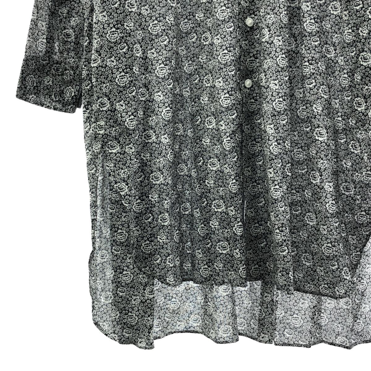 R&D.M.Co / オールドマンズテーラー P.F STAND COLLAR LONG SHIRT プリンセスフラワー スタンドカラー ロングシャツ