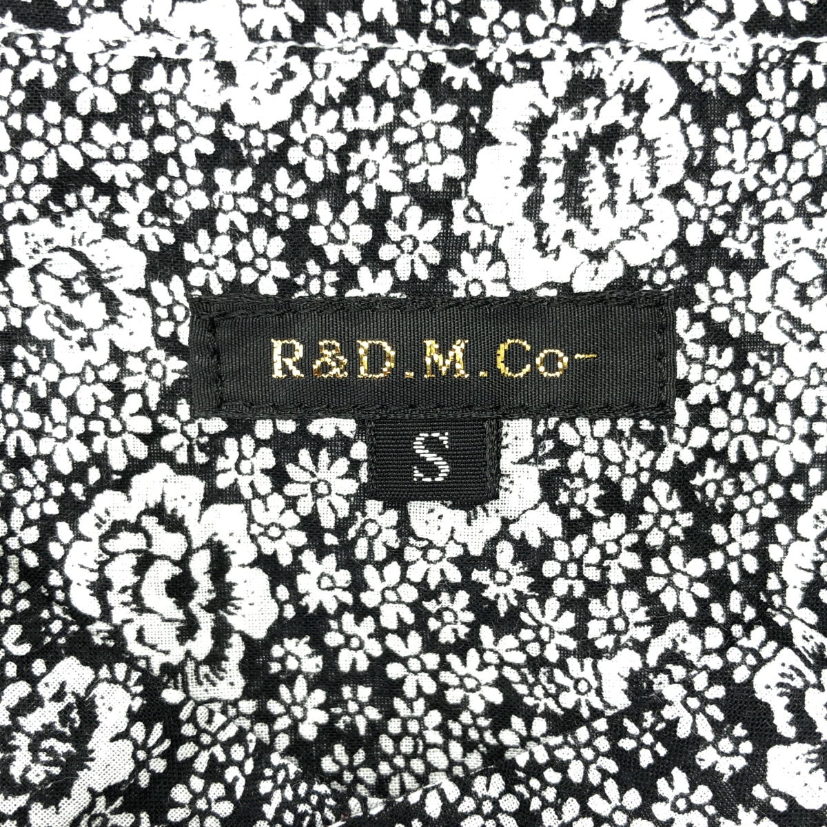 R&D.M.Co / オールドマンズテーラー P.F STAND COLLAR LONG SHIRT プリンセスフラワー スタンドカラー ロングシャツ