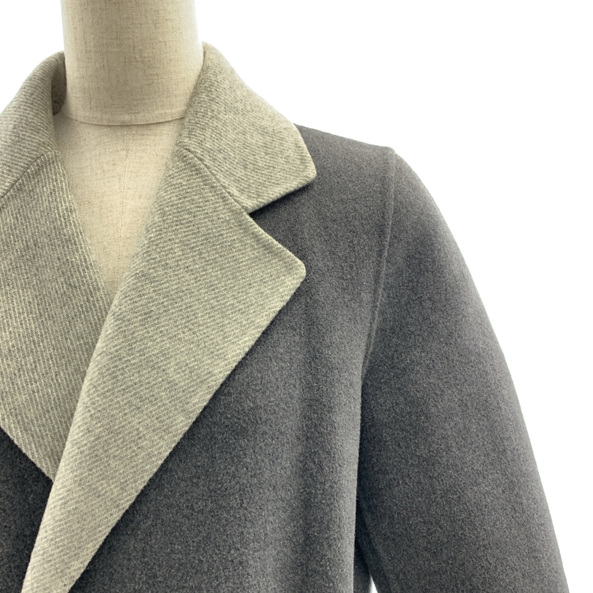 RALPH LAUREN / ラルフローレン ウール ベルト付き ボタンレス コート