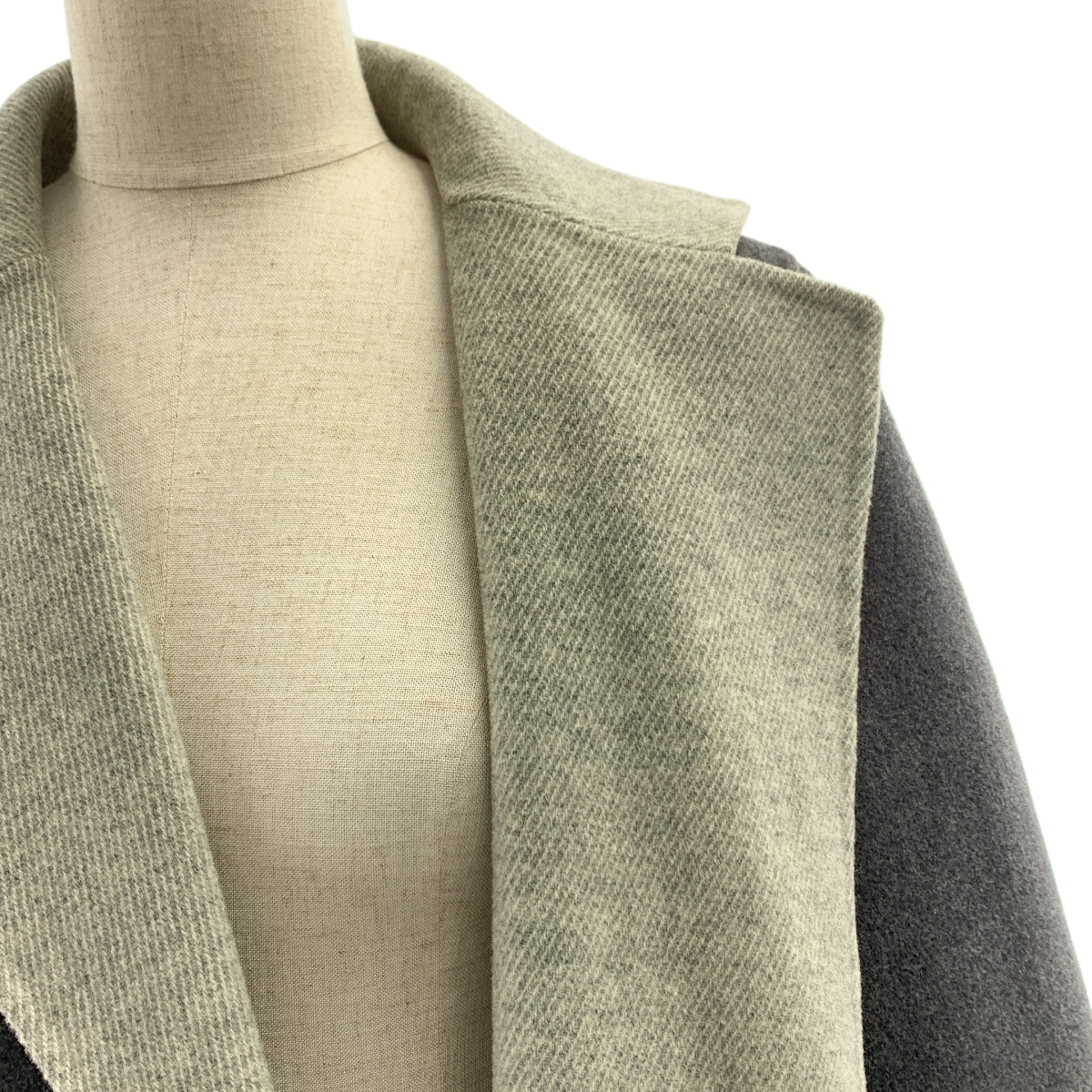 RALPH LAUREN / ラルフローレン ウール ベルト付き ボタンレス コート