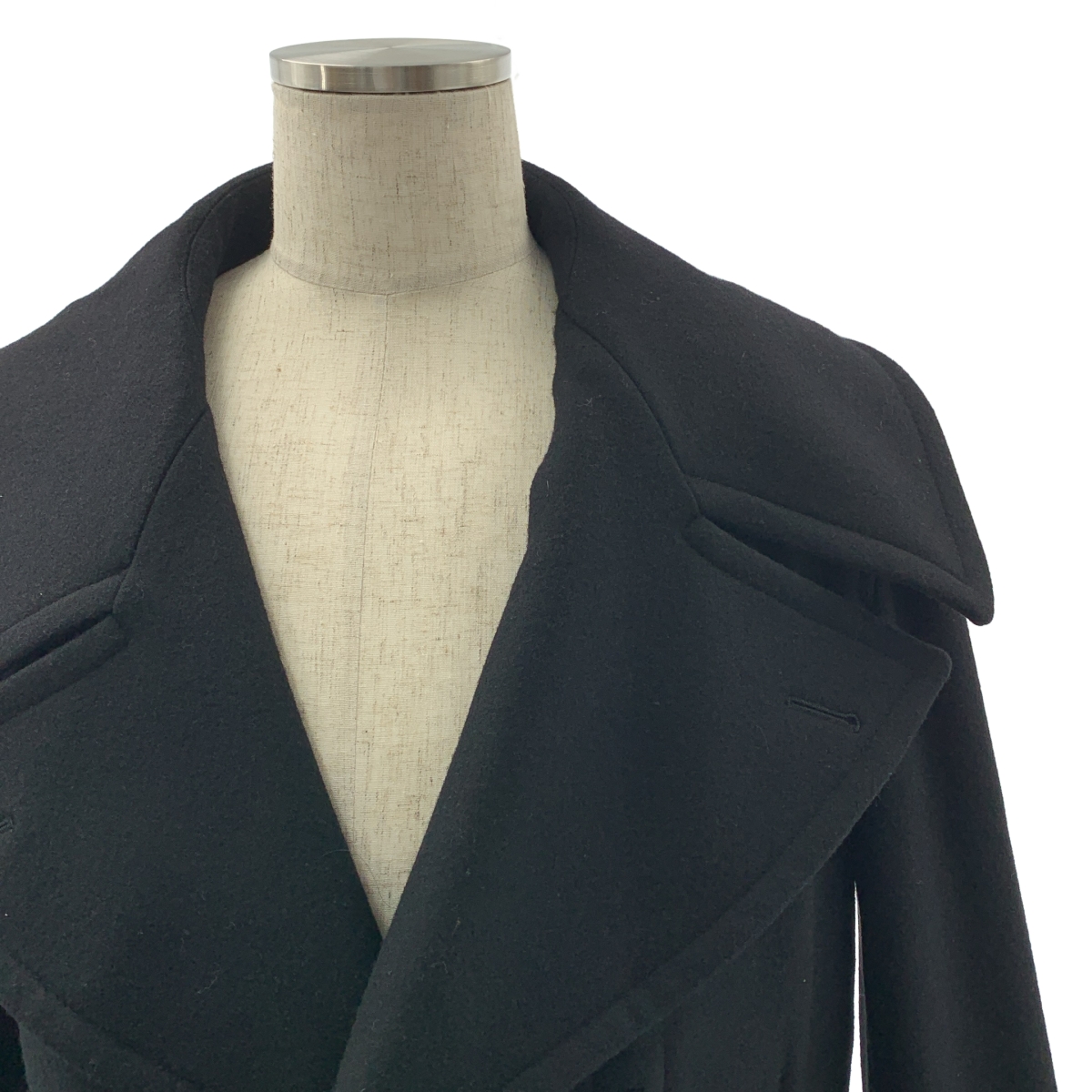 Y's BANG ON! / ワイズバングオン ウール ベルテッド トグル ダブルオーバーコート / 総裏地