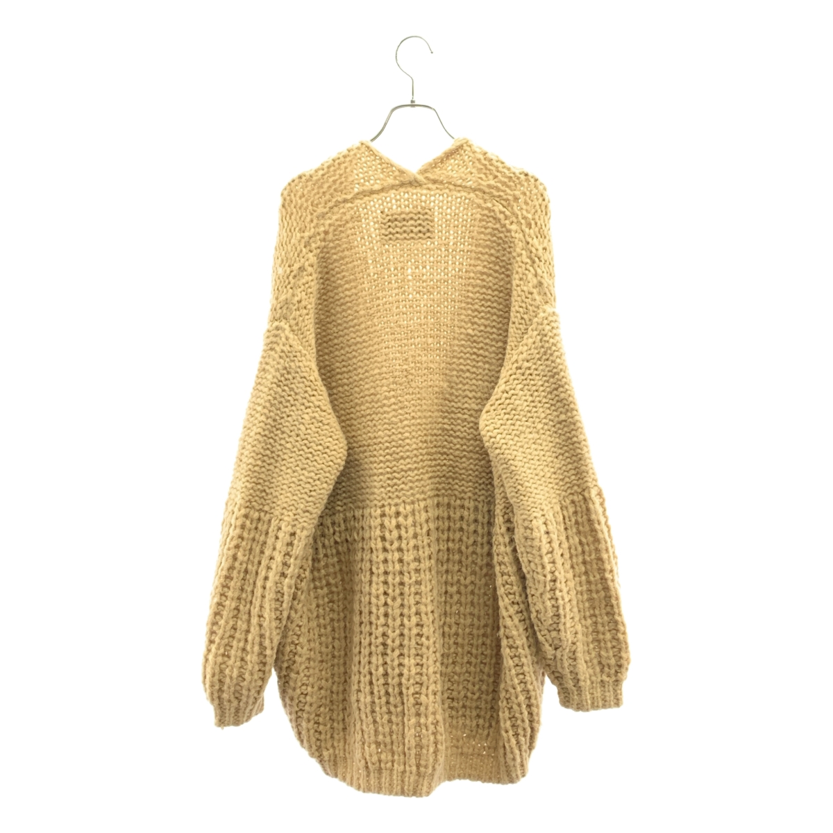 NOWOS / ノーウォス ウール混 コンチョボタン ローゲージ ニットカーディガン