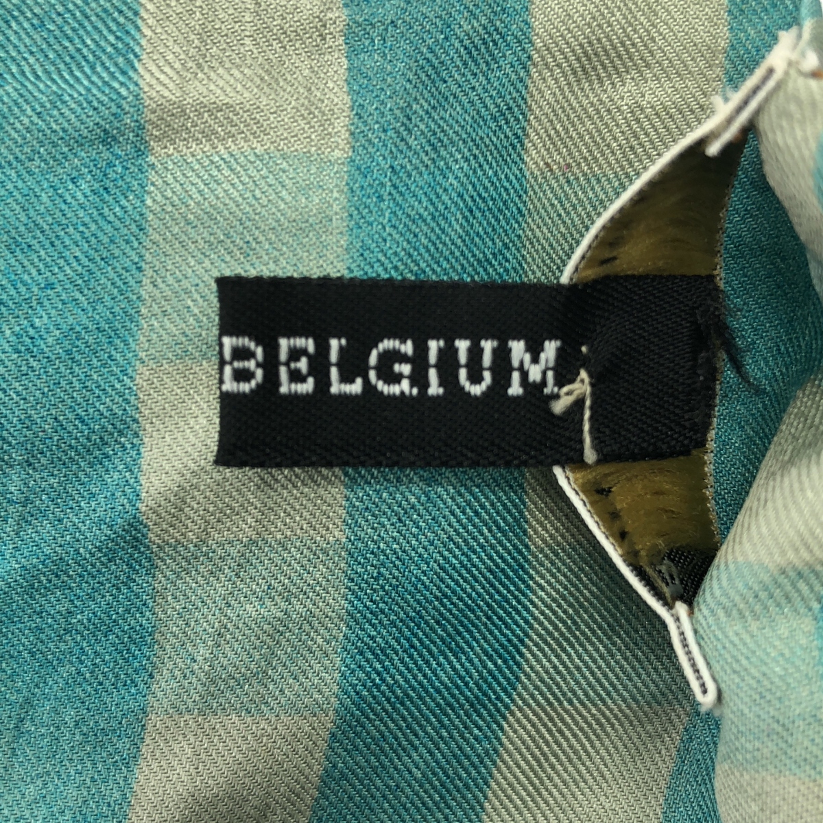 DRIES VAN NOTEN / ドリスヴァンノッテン チェック フリンジ アスコットタイ