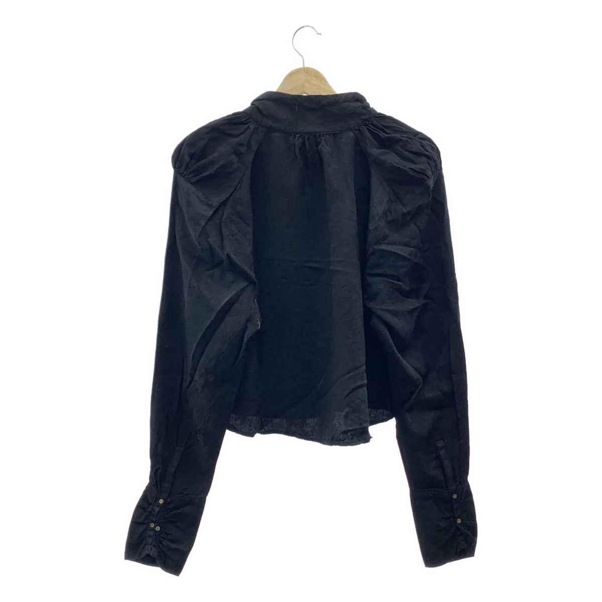 PHOTOCOPIEU / フォトコピュー ボトルネック ジャガード ギャザー ブラウス