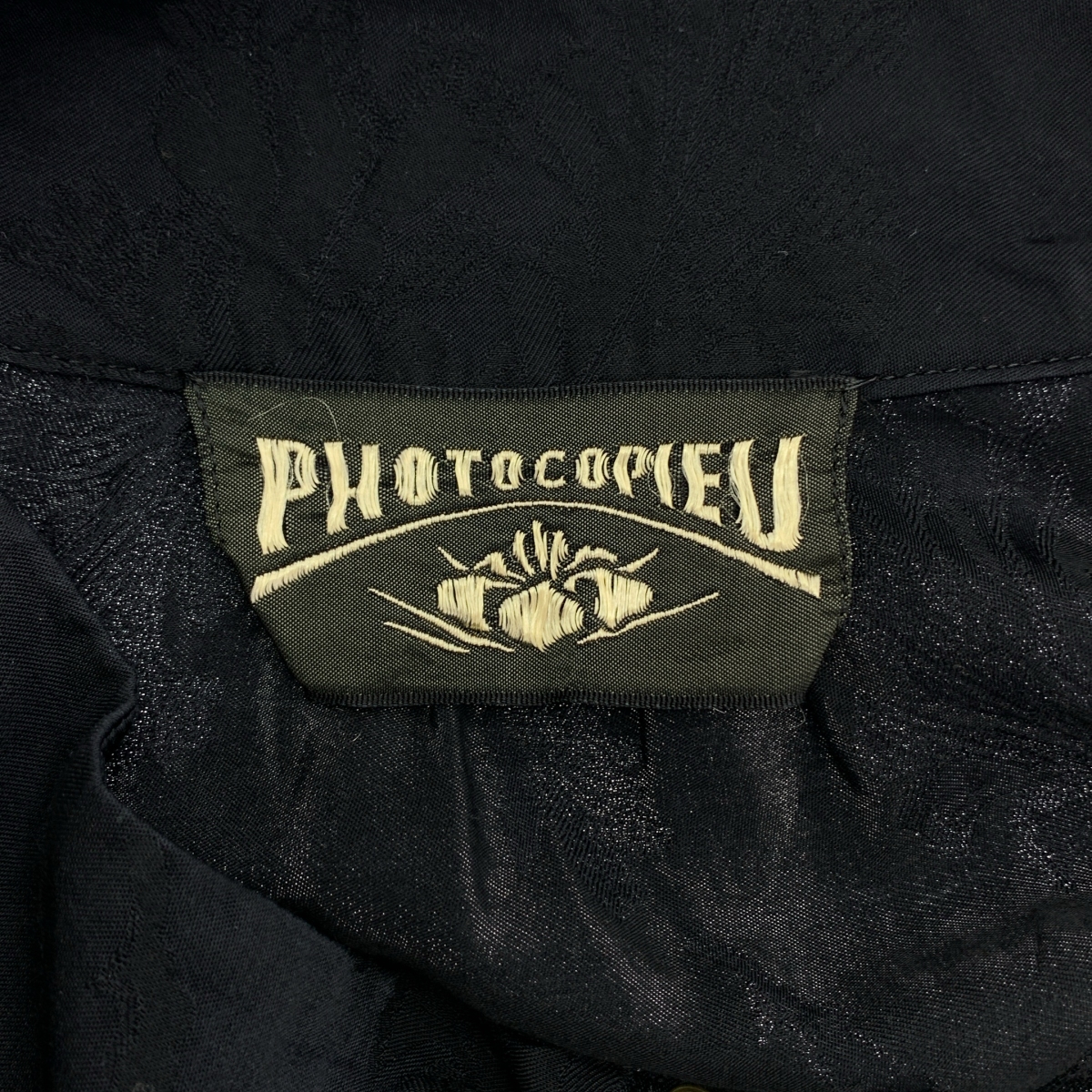 PHOTOCOPIEU / フォトコピュー ボトルネック ジャガード ギャザー ブラウス