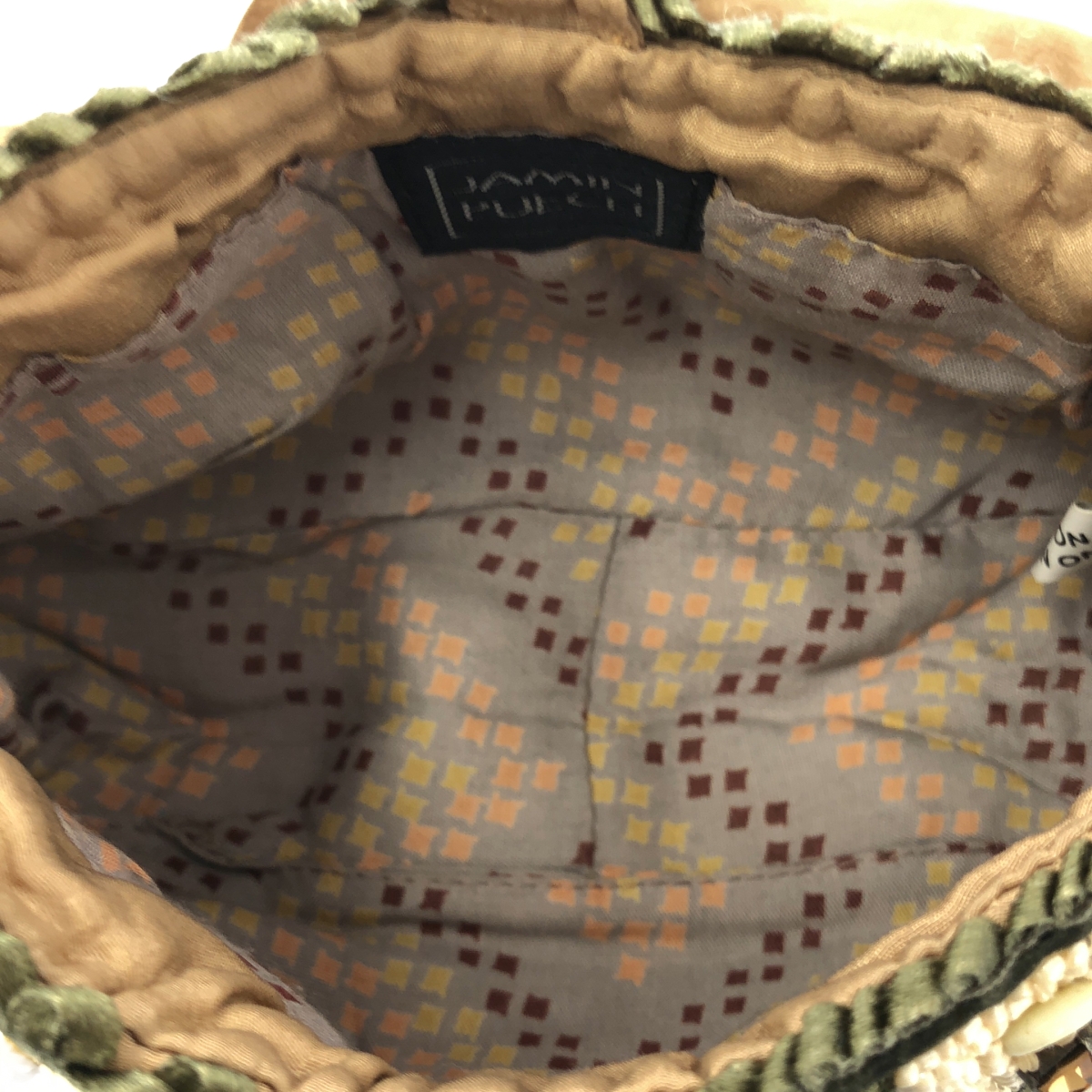 JAMIN PUECH / ジャマンピエッシュ ビーズ装飾 ミニ ポーチ ハンドバッグ