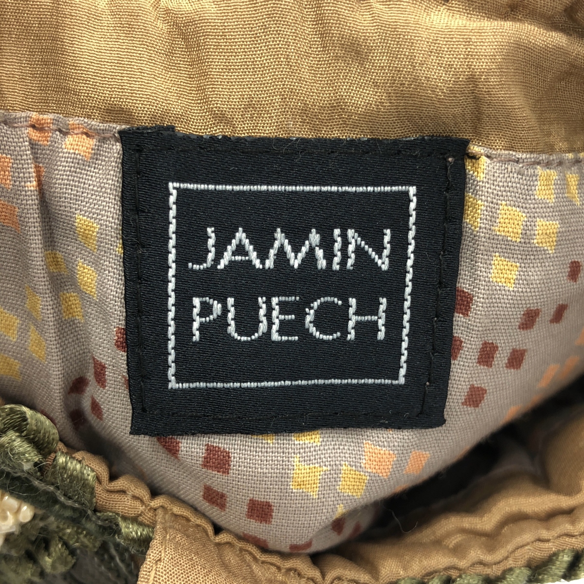 JAMIN PUECH / ジャマンピエッシュ ビーズ装飾 ミニ ポーチ ハンドバッグ