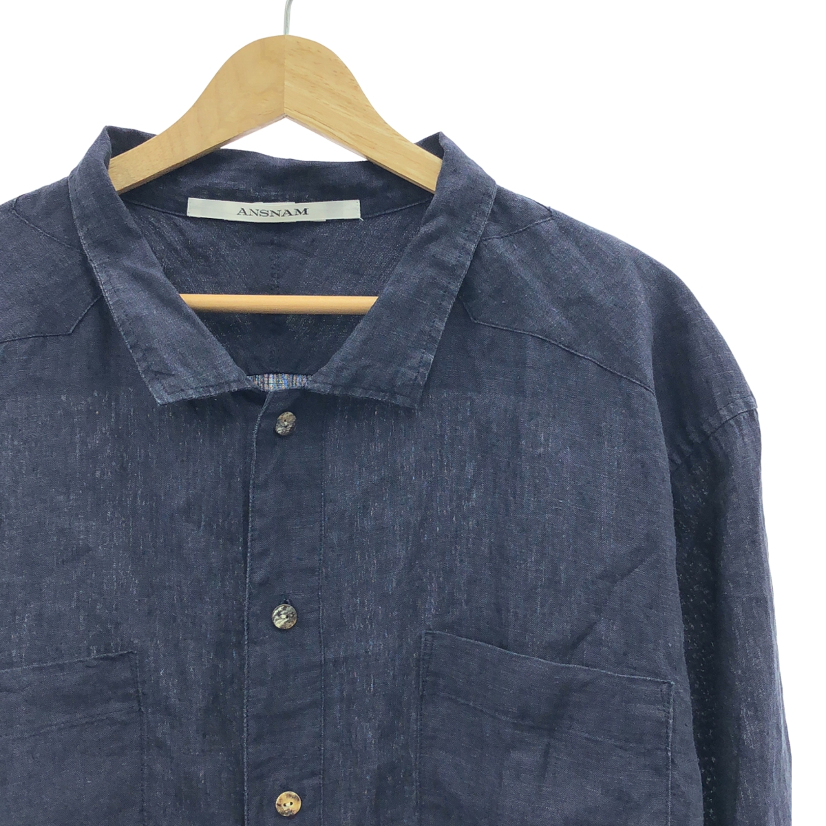 ANSNAM / アンスナム リネン オーバーシルエット 牛飼いシャツ