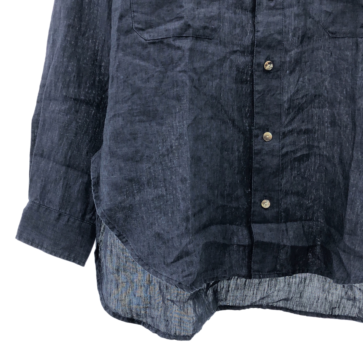 ANSNAM / アンスナム リネン オーバーシルエット 牛飼いシャツ