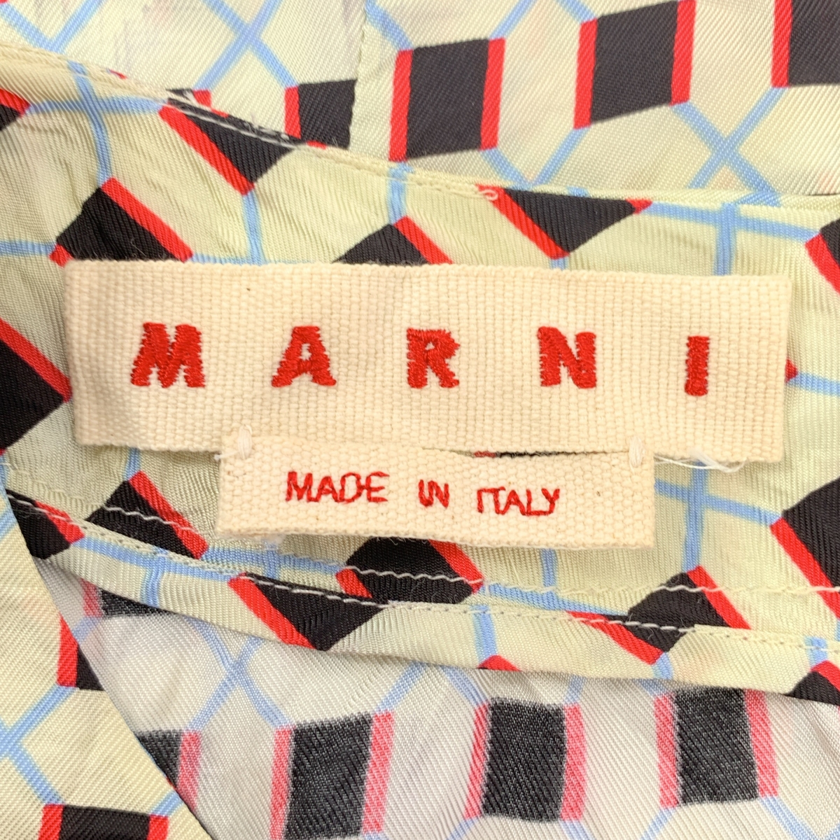 MARNI / マルニ レーヨン 総柄 ノースリーブ ブラウス