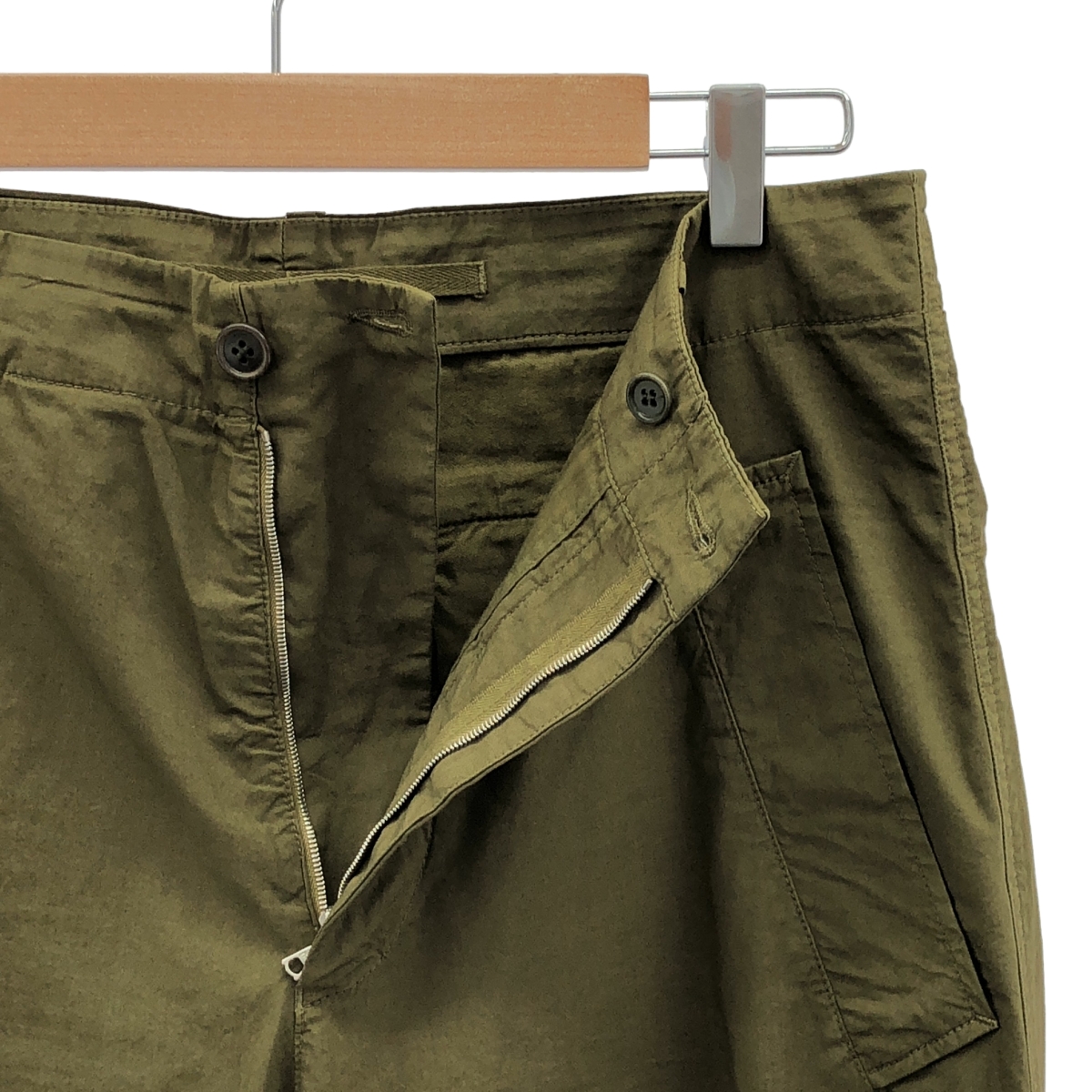 DRIES VAN NOTEN / ドリスヴァンノッテン コットン ミリタリーモチーフ スラックス パンツ