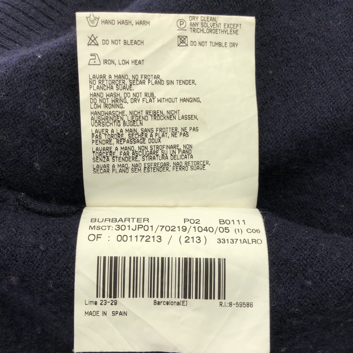 BURBERRY LONDON / バーバリーロンドン ワンポイントロゴ ニット セーター