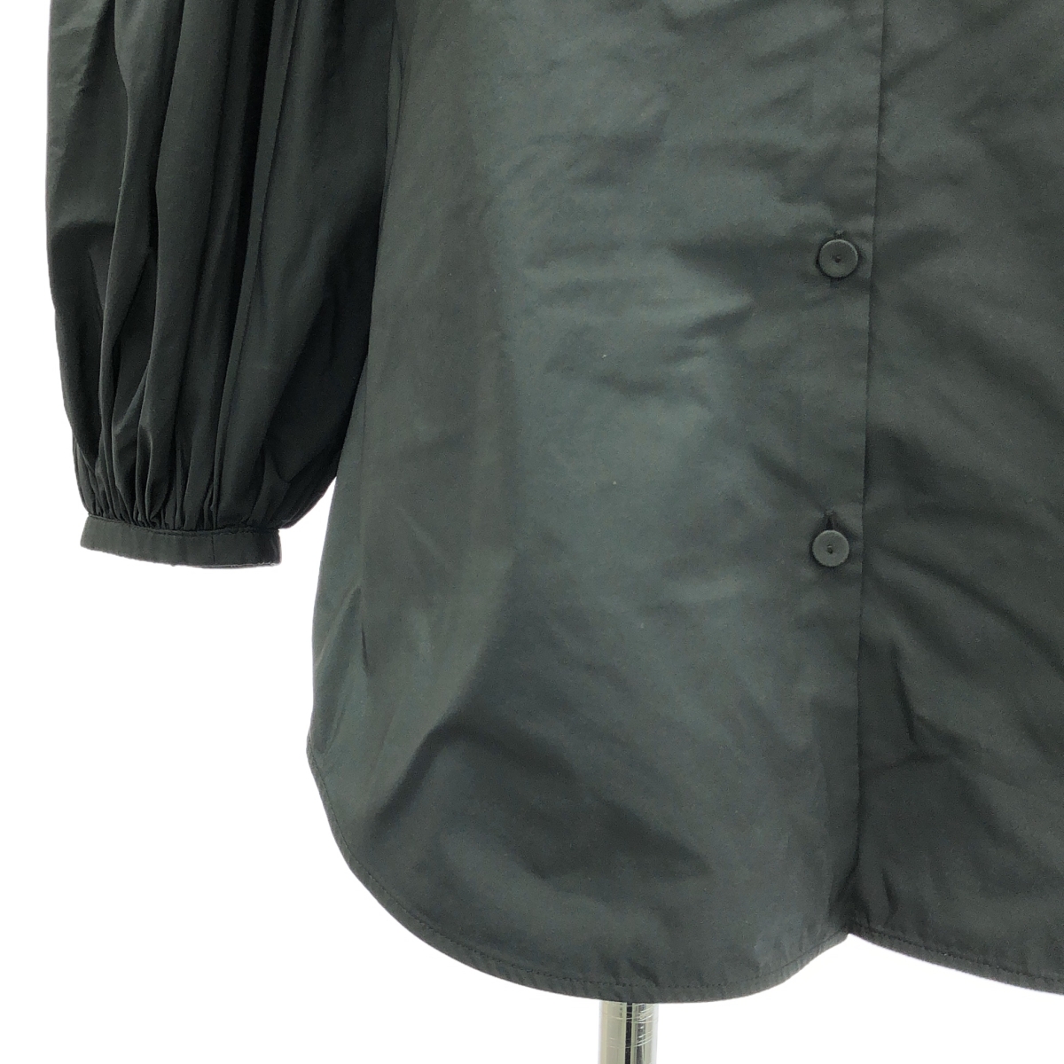 JIL SANDER / ジルサンダー バルーン ギャザースリーブ スタンドカラーシャツ