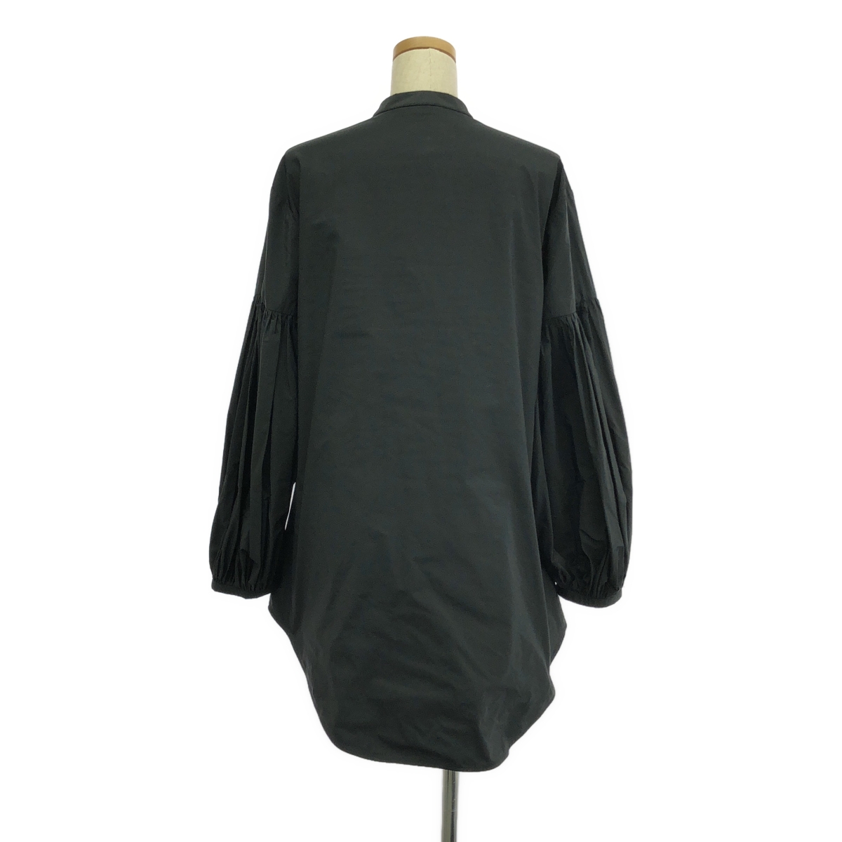 JIL SANDER / ジルサンダー バルーン ギャザースリーブ スタンドカラーシャツ