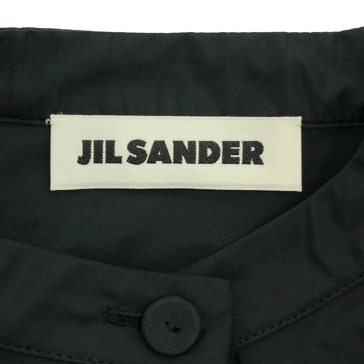 JIL SANDER / ジルサンダー バルーン ギャザースリーブ スタンドカラーシャツ