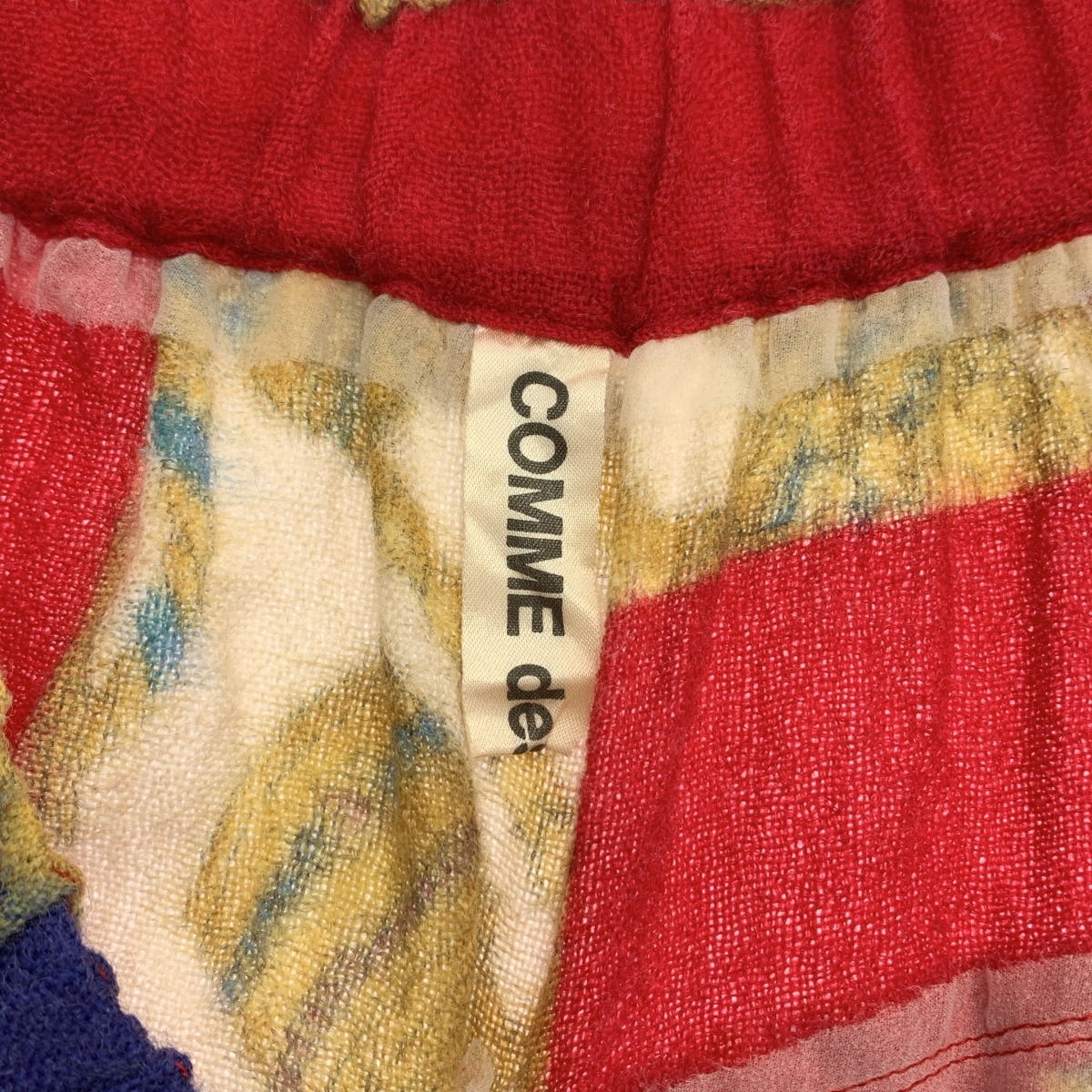 COMME des GARCONS / コムデギャルソン アシンメトリー 総柄 ウール サルエルパンツ