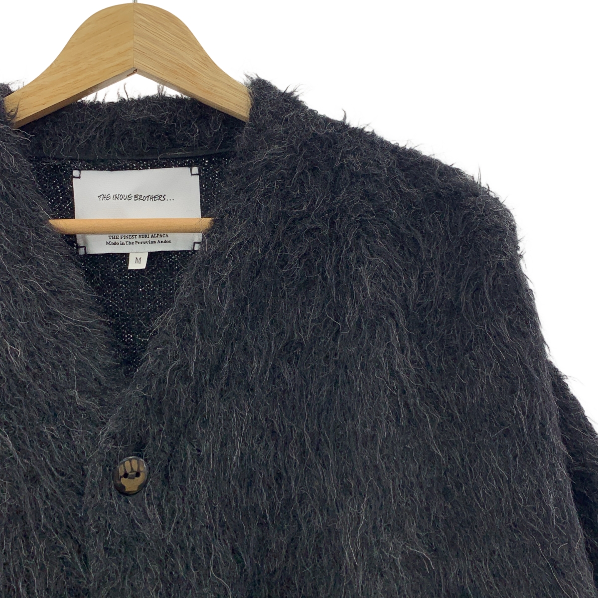 THE INOUE BROTHERS / ザイノウエブラザーズ KNIT7 SURI COTTON CARDIGAN コットン スリ アルパカ シャギー ニットカーディガン