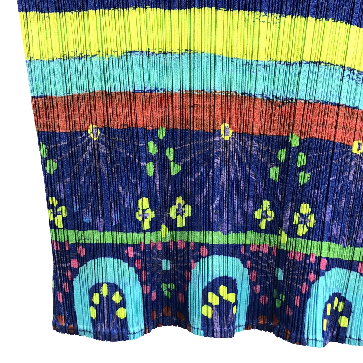 PLEATS PLEASE ISSEY MIYAKE / プリーツプリーズイッセイミヤケ 総柄 ハイネック ノースリーブ プルオーバー