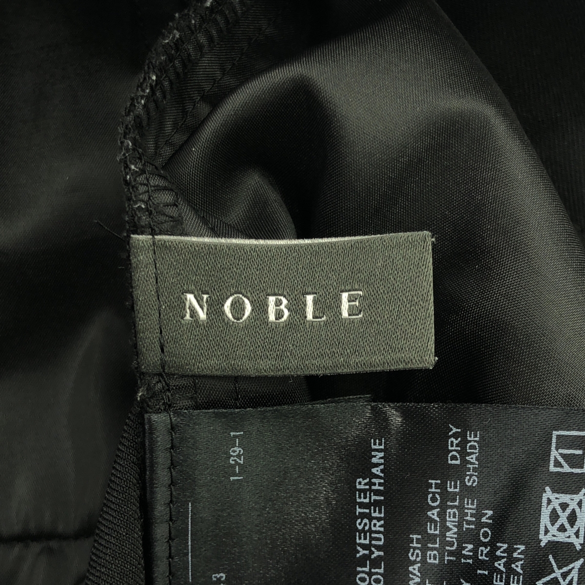 NOBLE / ノーブル エステル ツイル ストレッチ スラックス パンツ