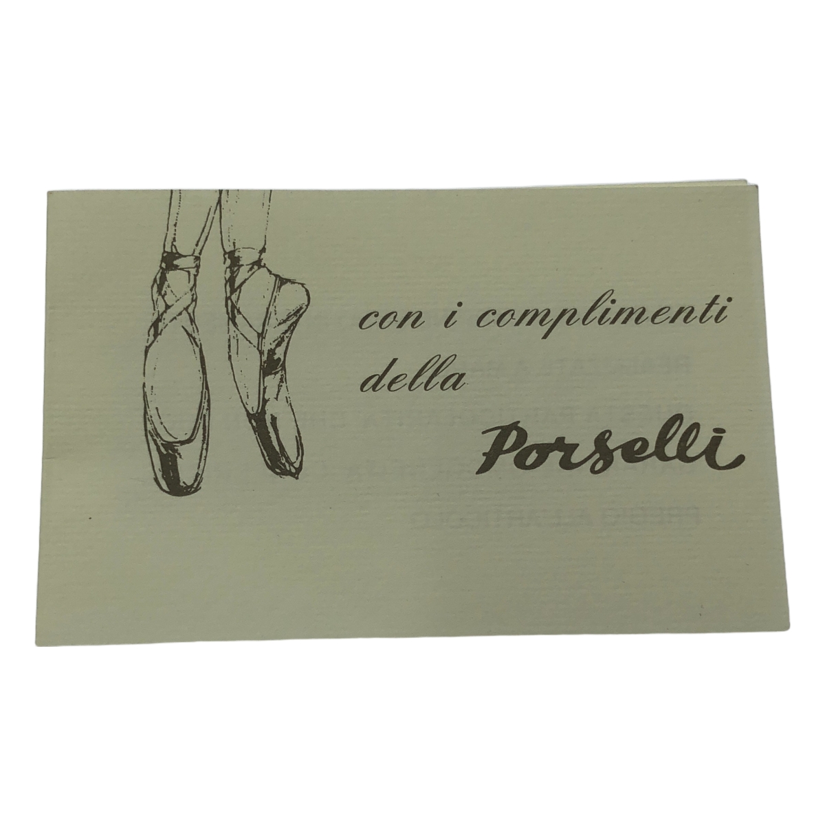 E.PORSELLI / ポルセリE レザー リボン オペラ バレエシューズ