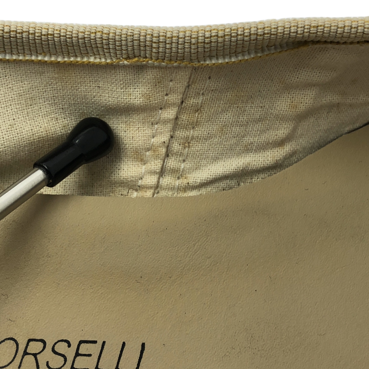 E.PORSELLI / ポルセリE レザー リボン オペラ バレエシューズ