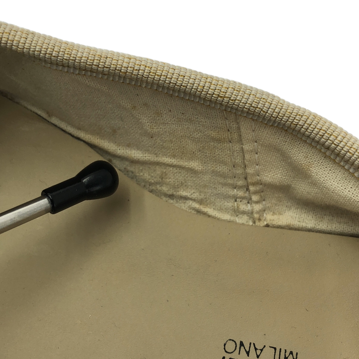 E.PORSELLI / ポルセリE レザー リボン オペラ バレエシューズ