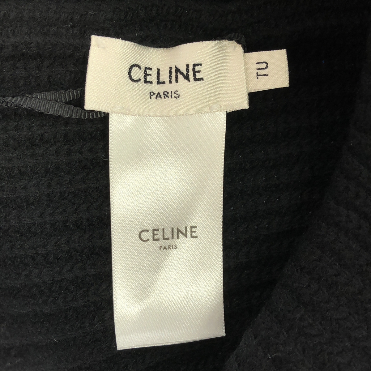 CELINE / セリーヌ ウール リブ ロゴ ニットキャップ ビーニー