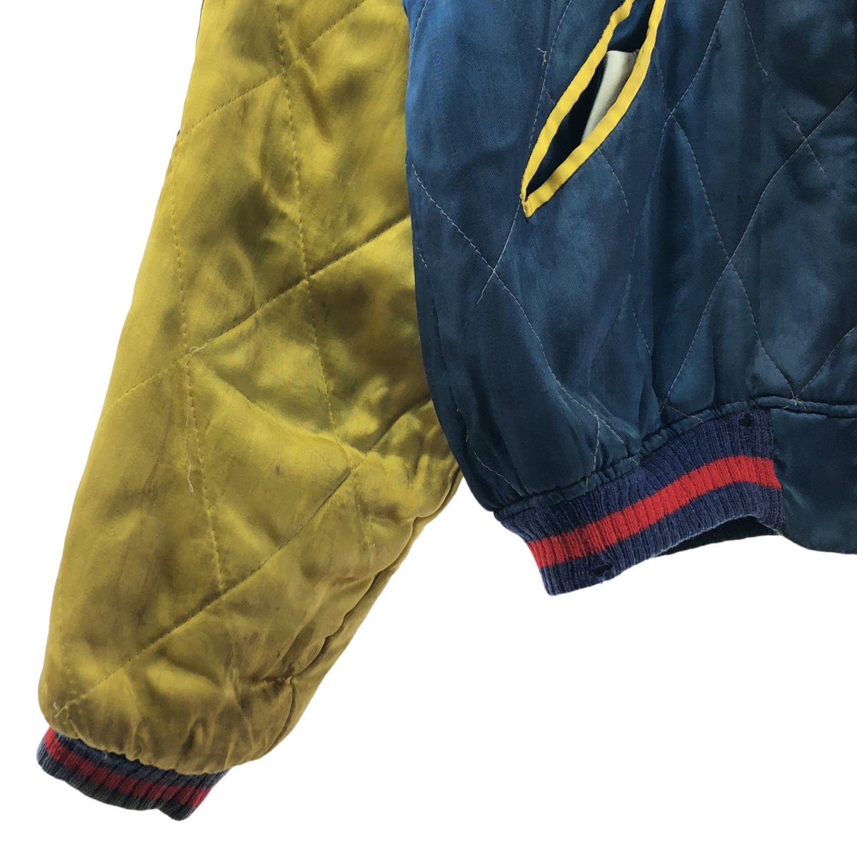 VINTAGE / ヴィンテージ古着 推定40-50s ヴィンテージ TTS バタフライジップ  リバーシブル スカジャン 鷹×虎