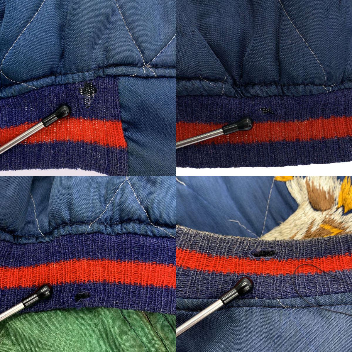 VINTAGE / ヴィンテージ古着 推定40-50s ヴィンテージ TTS バタフライジップ  リバーシブル スカジャン 鷹×虎
