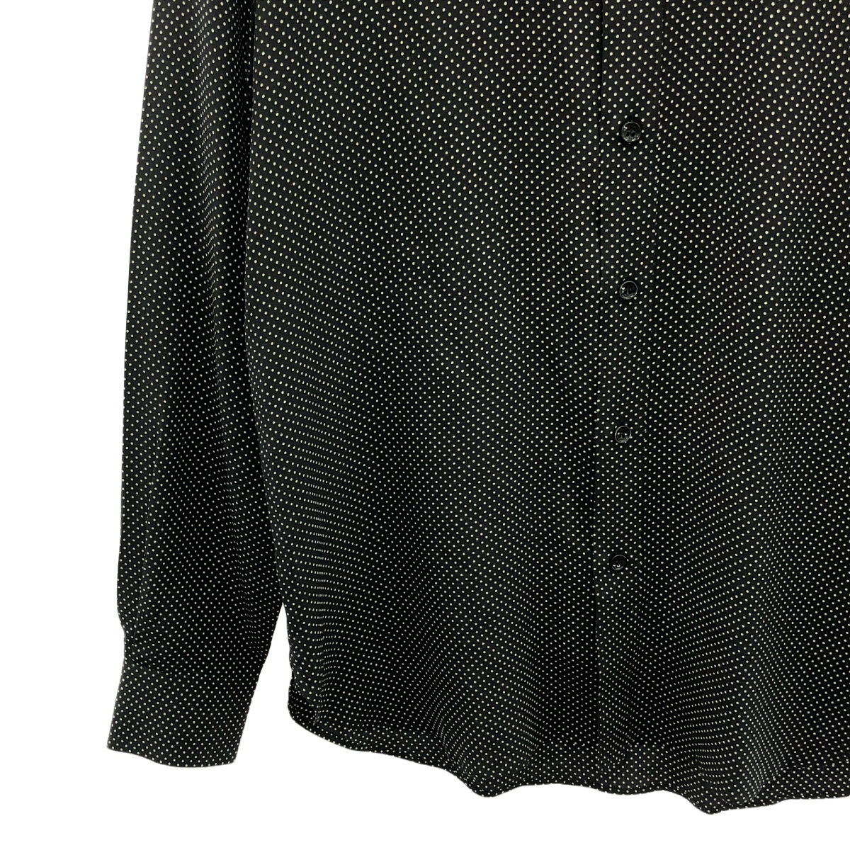 SAINT LAURENT PARIS / サンローランパリ エディスリマン期 シルク ドット ドレスシャツ