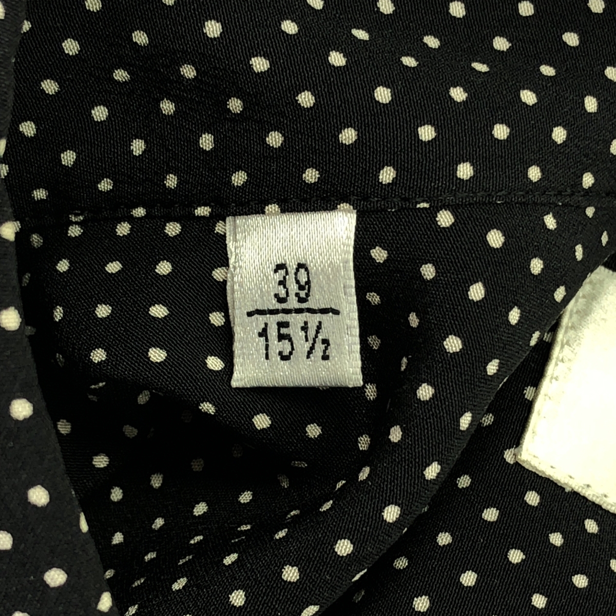 SAINT LAURENT PARIS / サンローランパリ エディスリマン期 シルク ドット ドレスシャツ