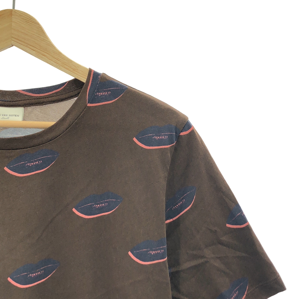 DRIES VAN NOTEN / ドリスヴァンノッテン コットン リップ 総柄 Tシャツ