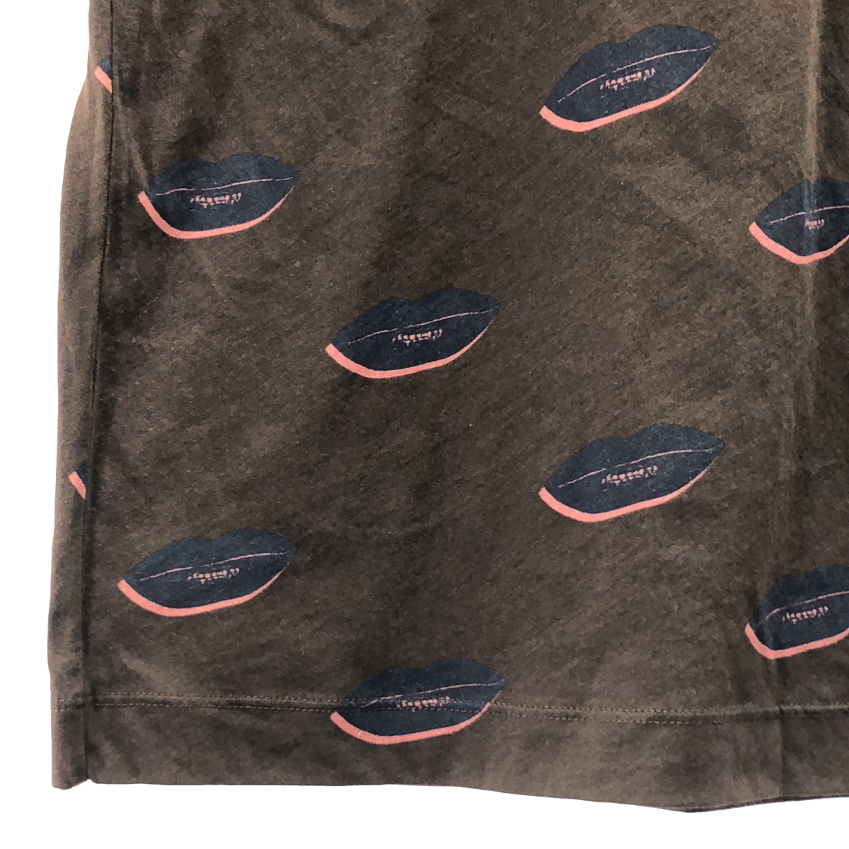 DRIES VAN NOTEN / ドリスヴァンノッテン コットン リップ 総柄 Tシャツ