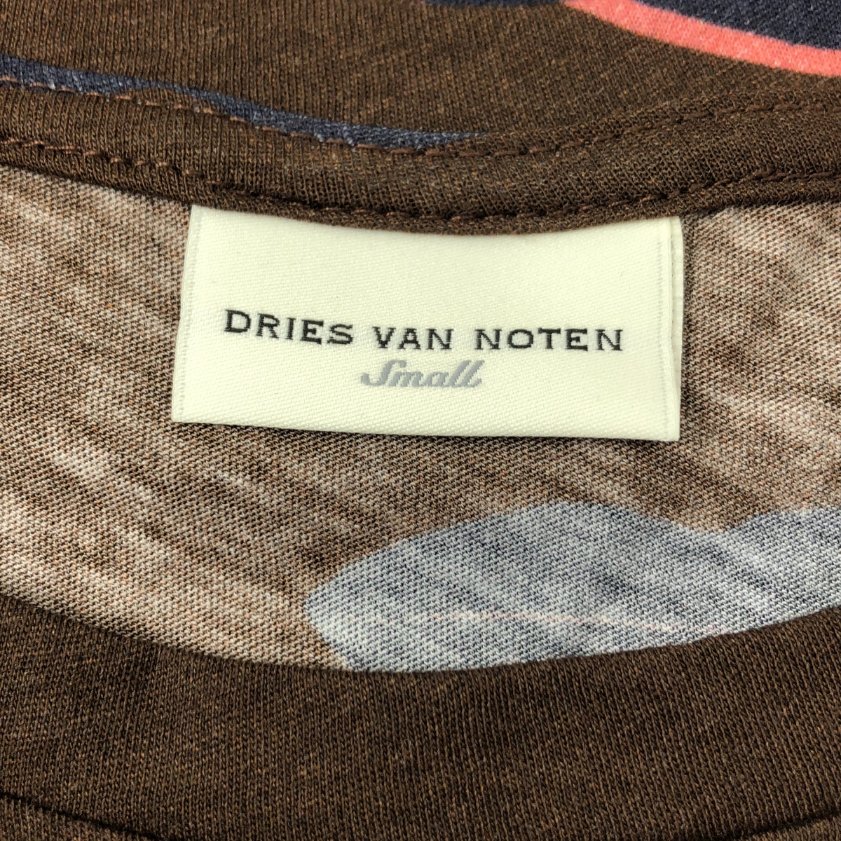 DRIES VAN NOTEN / ドリスヴァンノッテン コットン リップ 総柄 Tシャツ