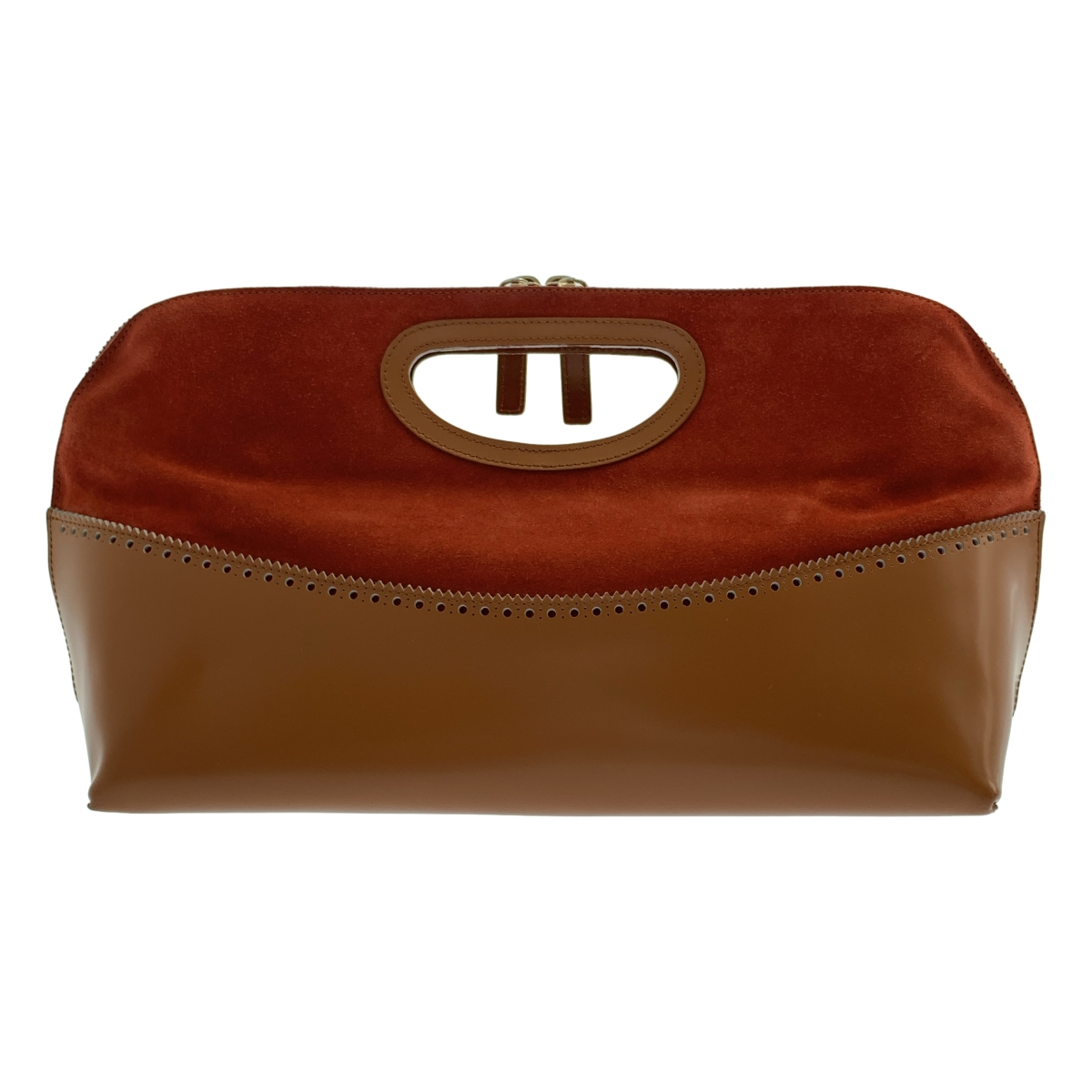 PELLICO / ペリーコ レザー スエード クラッチ ハンドバッグ