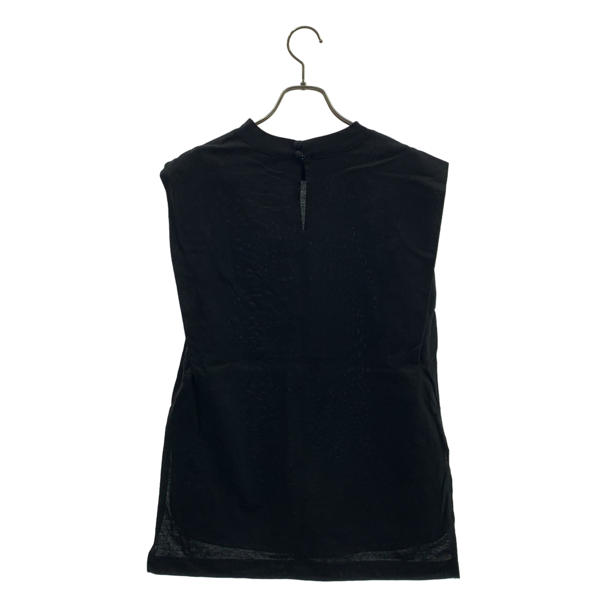Mame Kurogouchi / マメクロゴウチ Cotton Jersey Sleeveless Top / オーバーシルエット スリット カットソー