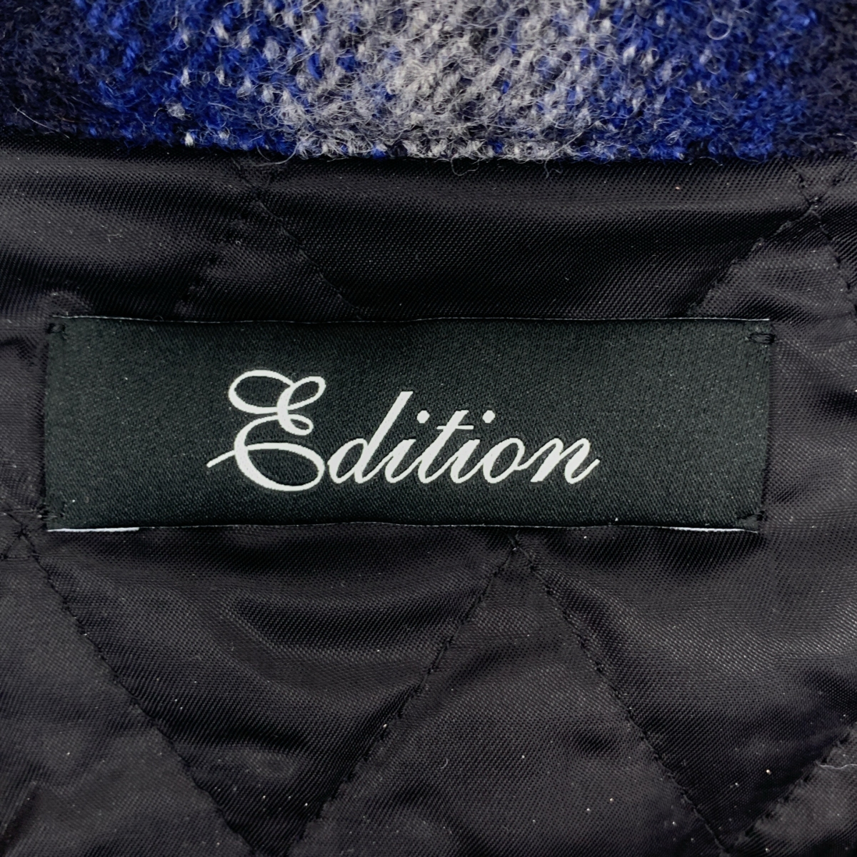 Edition / エディション トゥモローランド オンブレチェック ウール 中綿 シャツジャケット