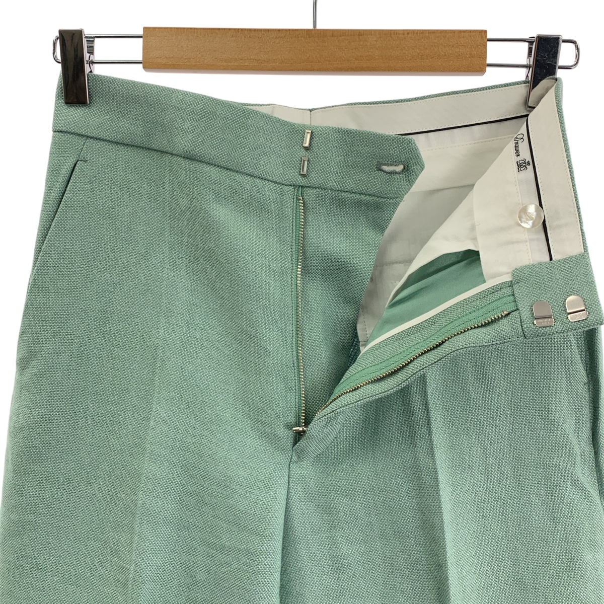 Drawer / ドゥロワー ナナコ織 ストレート スラックス パンツ