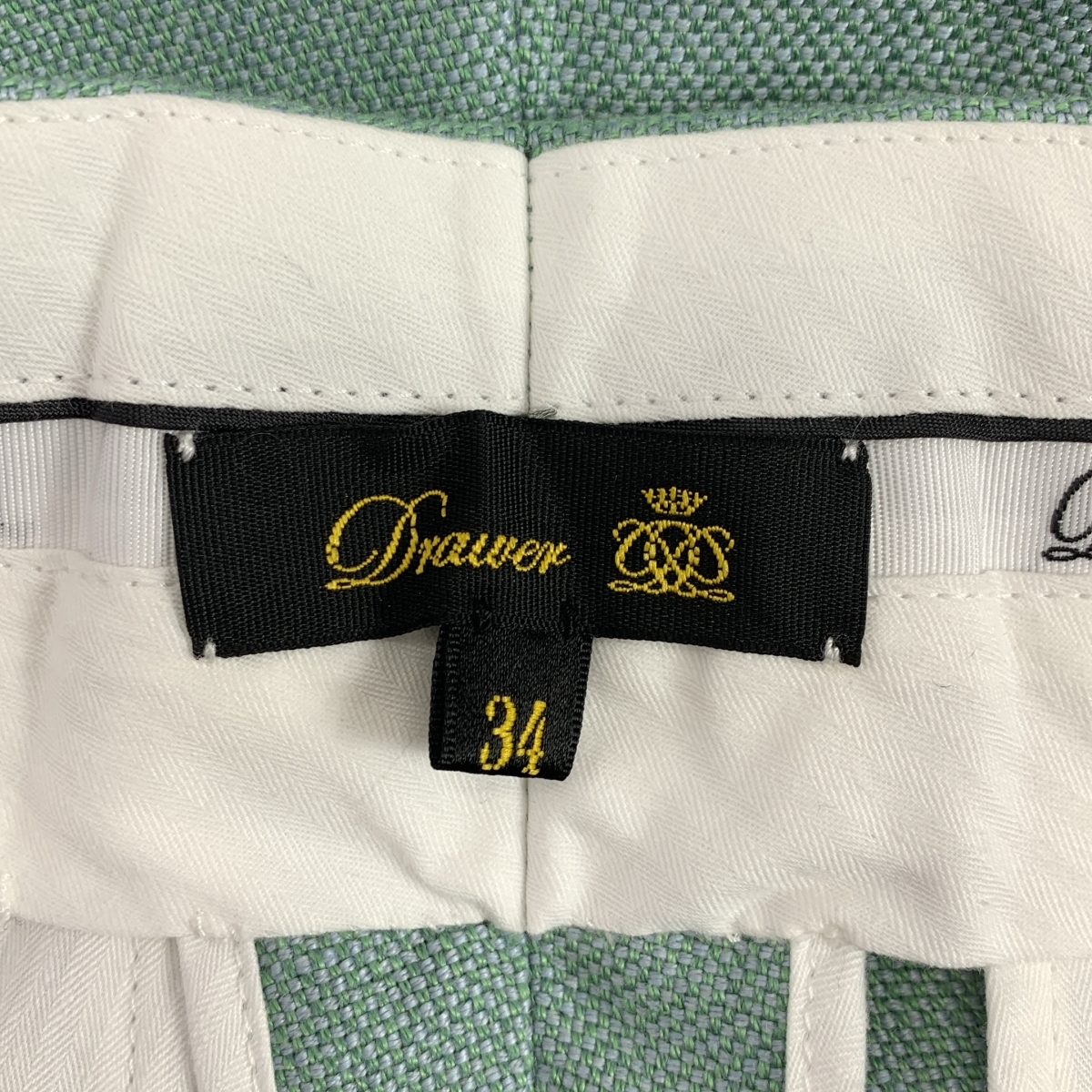 Drawer / ドゥロワー ナナコ織 ストレート スラックス パンツ