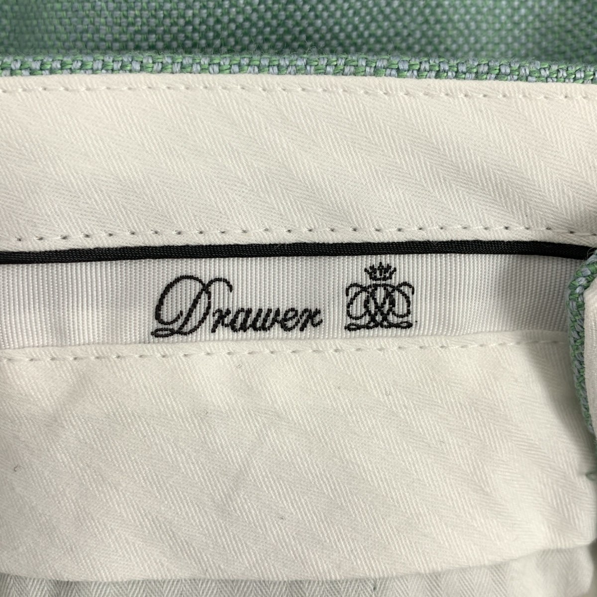 Drawer / ドゥロワー ナナコ織 ストレート スラックス パンツ