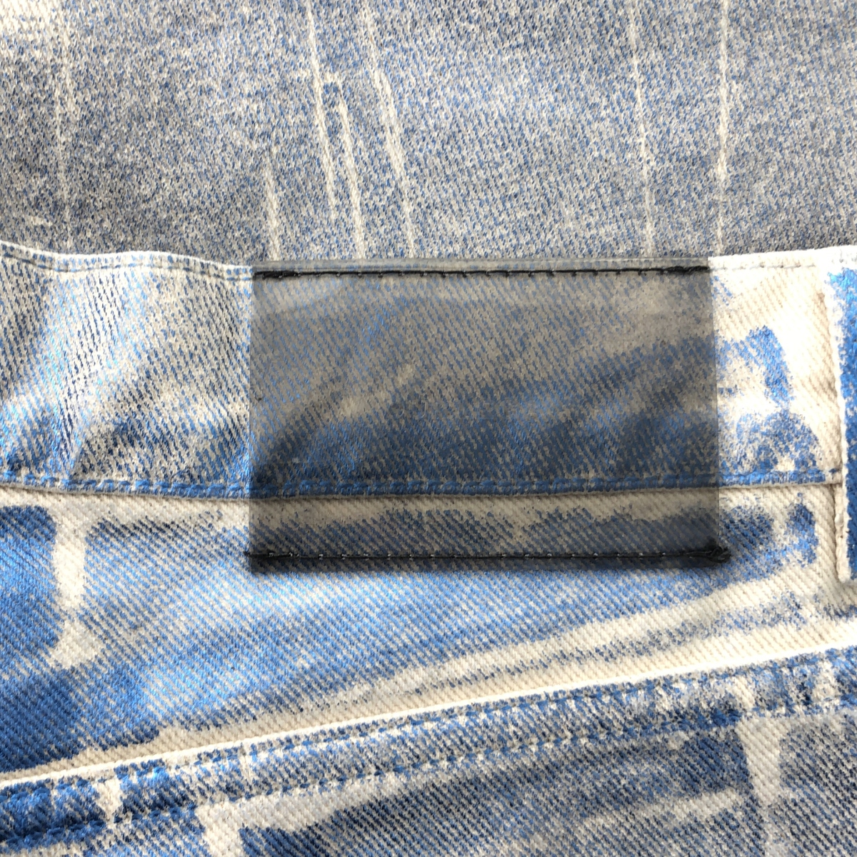 OUR LEGACY / アワーレガシー THIRD CUT BLUE FOIL DENIM フォイルプリント サードカット デニムパンツ