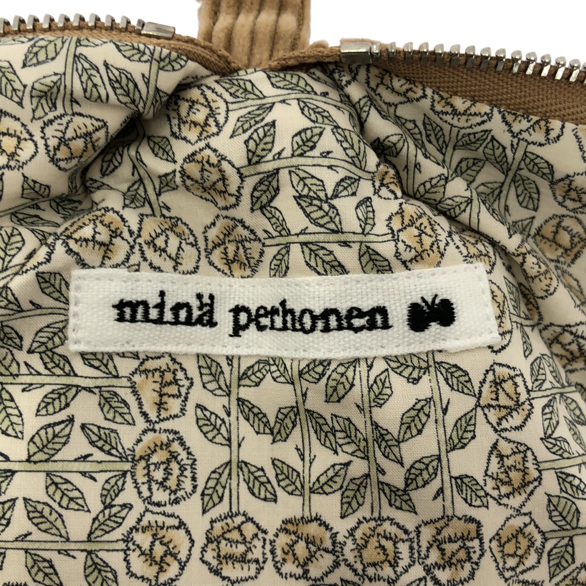 mina perhonen / ミナペルホネン crystal pouch / land puzzle / クリスタル ポーチ / 裏地総柄
