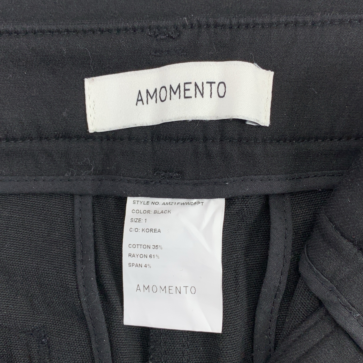 AMOMENTO / アモーメント コットン フレア パンツ