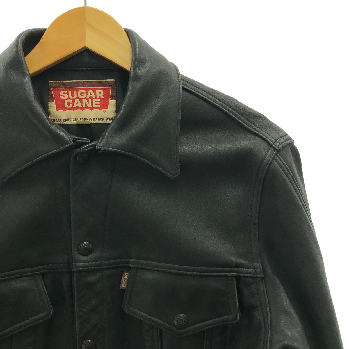 SUGAR CANE / シュガーケーン レザー トラッカージャケット