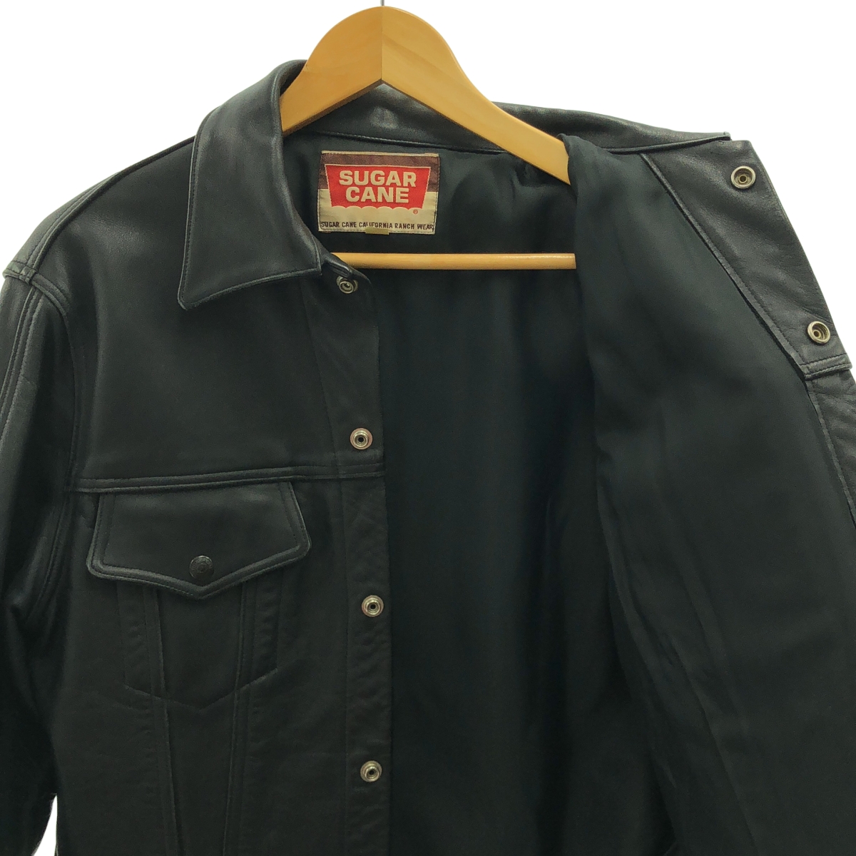 SUGAR CANE / シュガーケーン レザー トラッカージャケット