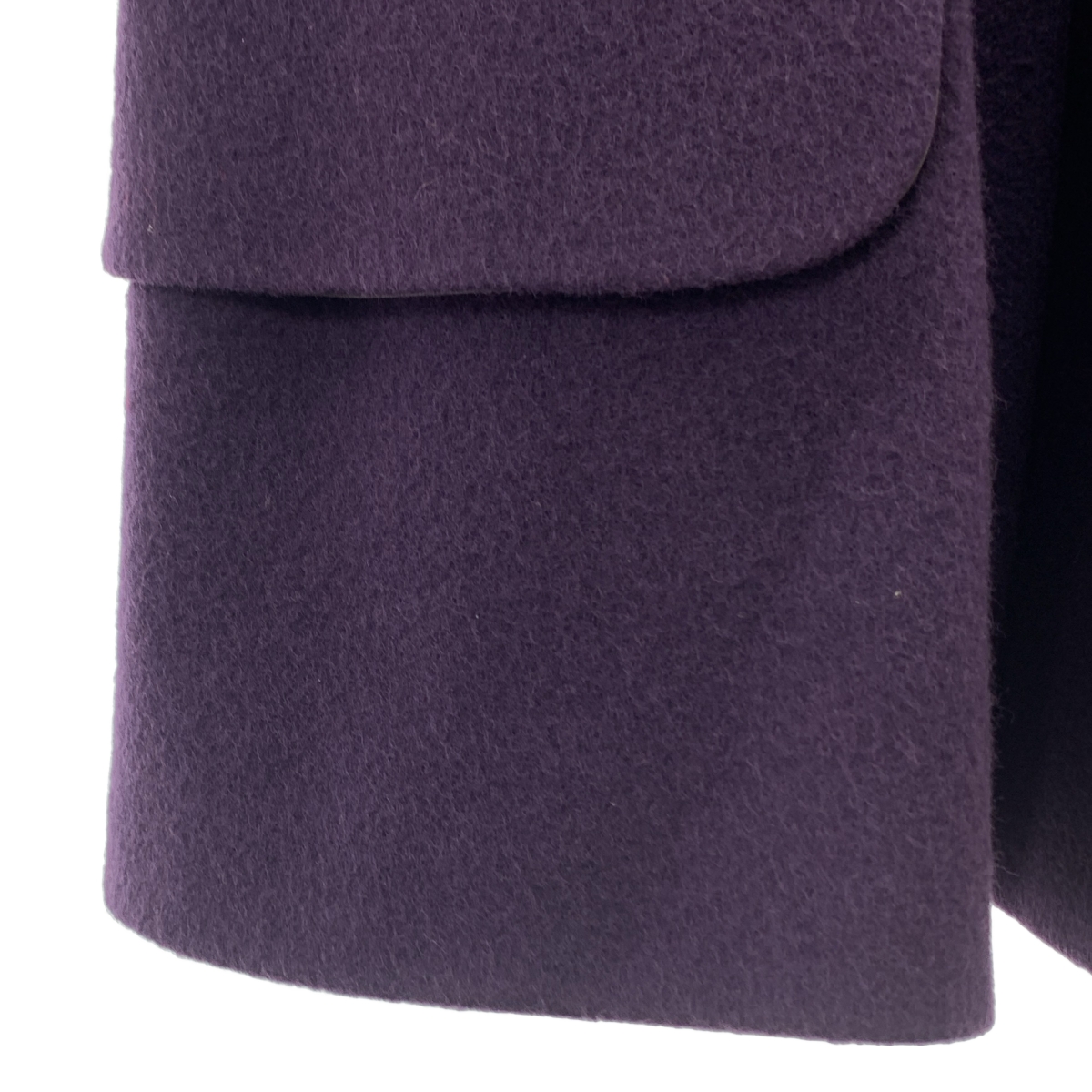 HERMES / エルメス ヴィンテージ ウール レザー切替 チェスターコート