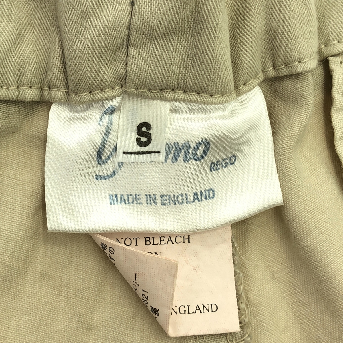 Yarmo / ヤーモ サスペンダーボタン付 コットン ヘリンボーン パンツ