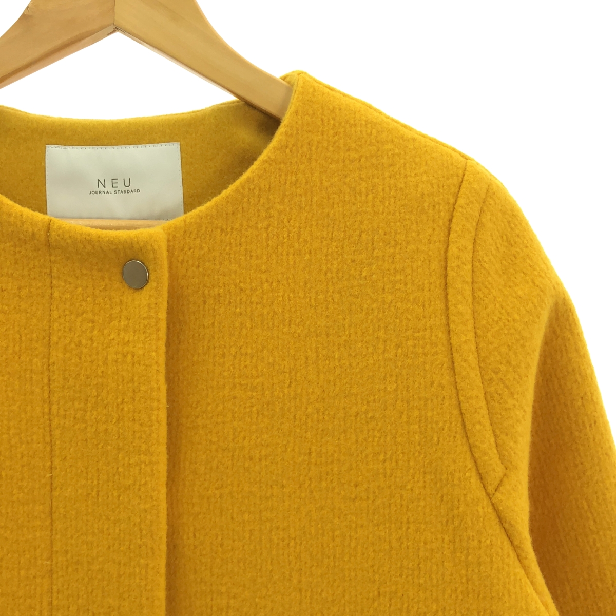 JOURNAL STANDARD NEU / ジャーナルスタンダードノイ ウール ノーカラー シングルコート / 総裏地